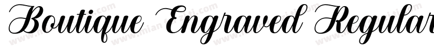 Boutique Engraved Regular字体转换